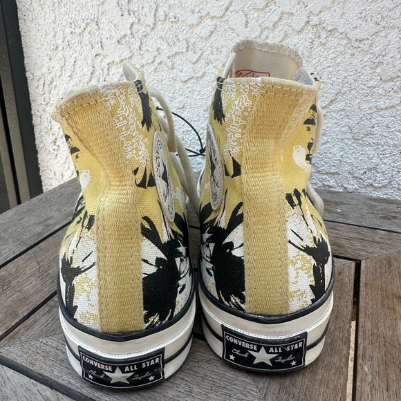 Converse Chuck 70 Hi "Hybrid Floral" Shoes Saturn Gold-Black Women 9 / Men 7 - Picture 2 of 7